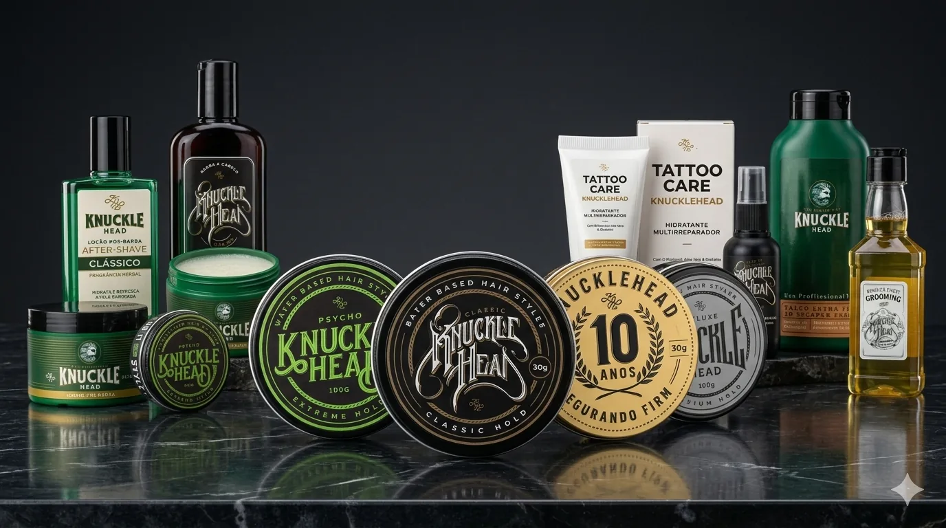 Linha completa de produtos Knucklehead